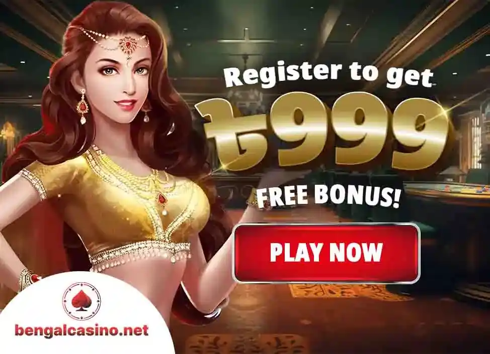 bengalcasino home banner - register to get 999